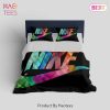 Nike Colorful Fashion Logo Luxury Brand Bedding Set Home Decor