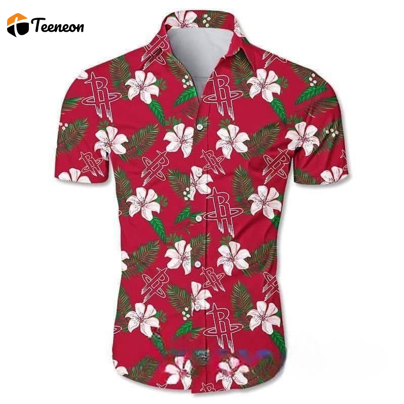 Houston Rockets sketll Hawaiian Shirt Gift For Men And Women Houston Rockets sketll Hawaiian Shirt Gift For Men And Women