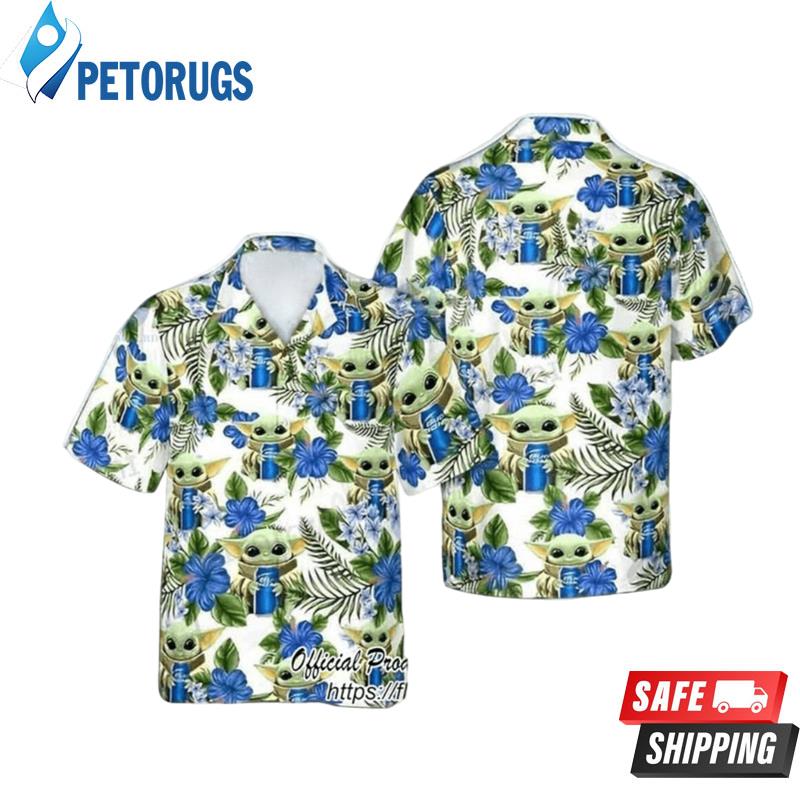 Bud Light Beer With Baby Yoda Hawaiian Shirt Bud Light Beer With Baby Yoda Hawaiian Shirt