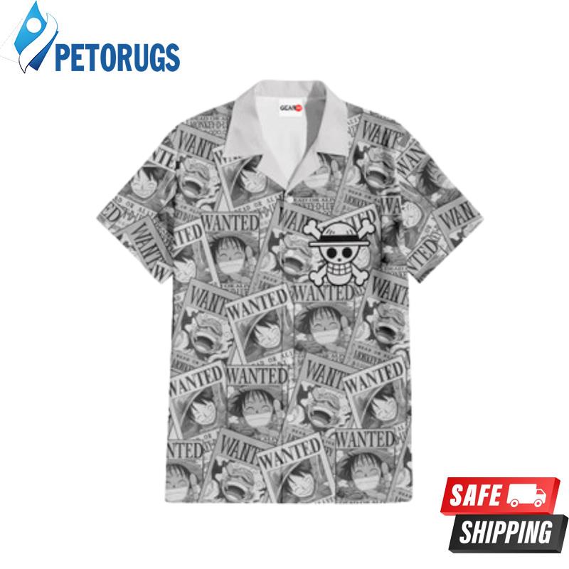 Luffy Wanted Anime Custom Manga Merch Clothes Hawaiian Shirt Luffy Wanted Anime Custom Manga Merch Clothes Hawaiian Shirt