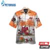 Tampa Bay Buccaneers Snoopy Autumn Short Sleeve Button Up Tropical Hawaiian Shirt
