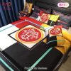 Hermes Mixing Color Luxury Brand Bedding Set Duvet Cover Home Decor