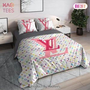 Louis Vuitton Colorful Luxury Brand High End Premium Bedding Set Home Decor