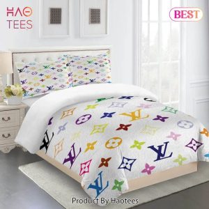 Louis Vuitton Colorful Luxury Brand Limited Fashion Premium Bedding Set Home Decor