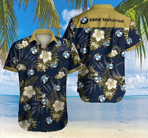 BMW Motorrad Floral Hawaiian Shirt