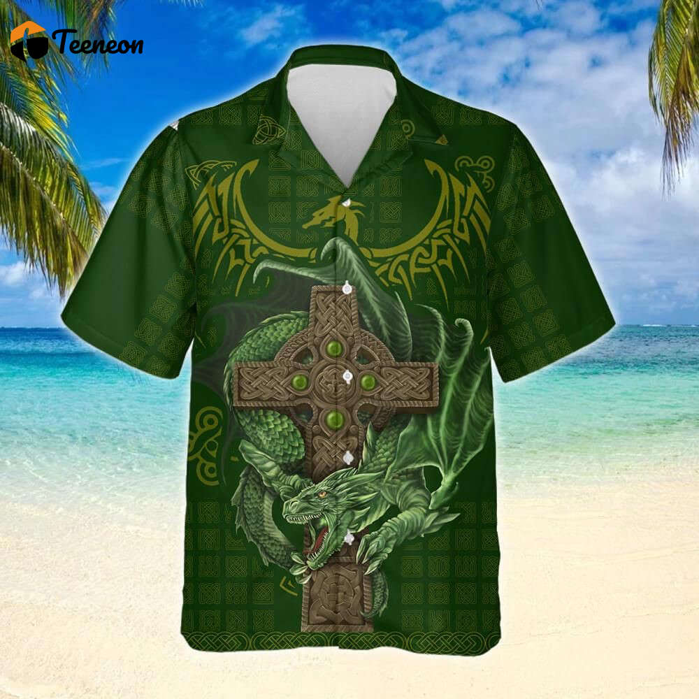 Dragon Celtic Hawaiian Shirt For Men Women Summer Outfit Beach Dragon Celtic Hawaiian Shirt For Men Women Summer Outfit Beach