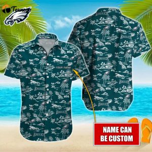 Philadelphia Eagles NFL-Hawaiian Shirt Custom