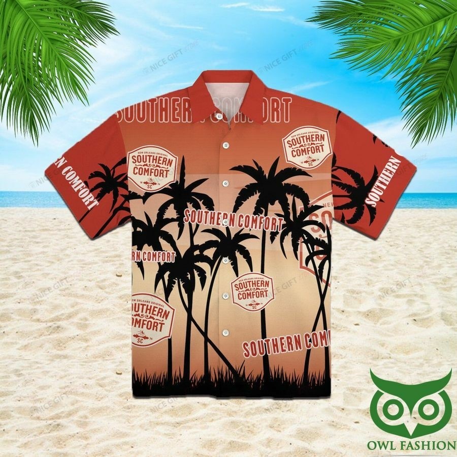Southern Comfort Gradient Orange Hawaiian Shirt Southern Comfort Gradient Orange Hawaiian Shirt