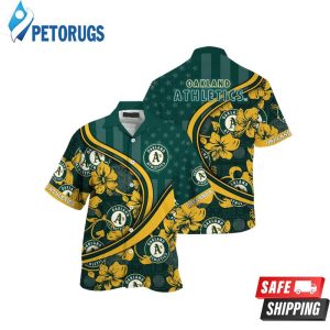 Oakland Athletics MLB Us Flag Custom Summer Aloha Hawaiian Shirt