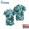 Philadelphia Eagles Coconut Leaves and Skulls Hawaiian Shirt
