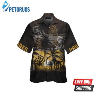 San Diego Padres MLB Coconut Short Sleeve Button Up Hawaiian Shirt