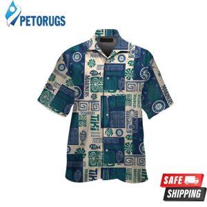 Seattle Mariners MLB Short Sleeve Button Up Hawaiian Shirt