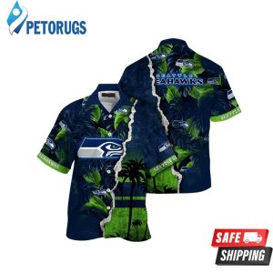 Seattle Seahawks NFL Custom Golden Hour Aloha Beach Hawaiian Shirt
